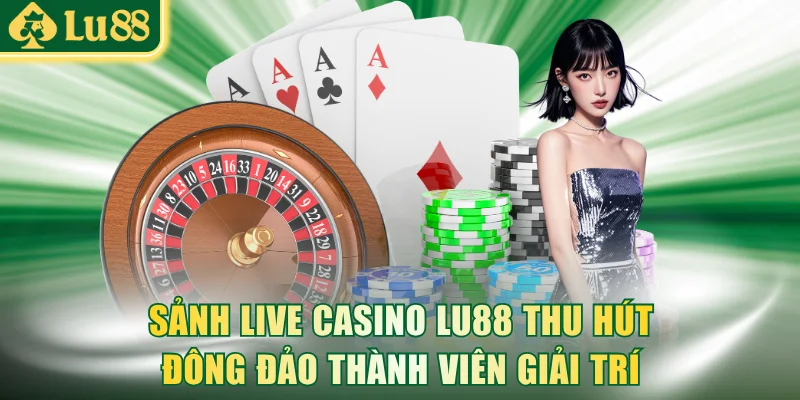 Sảnh live casino LU88 thu hút đông đảo thành viên giải trí